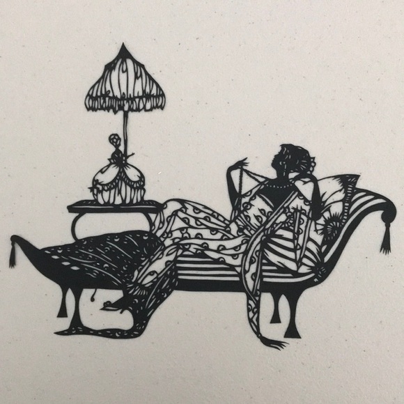 🔥ON SALE🔥Lady 💖 Handmade PaperCut Silhouette Scherenschn… - Picture 1 of 7